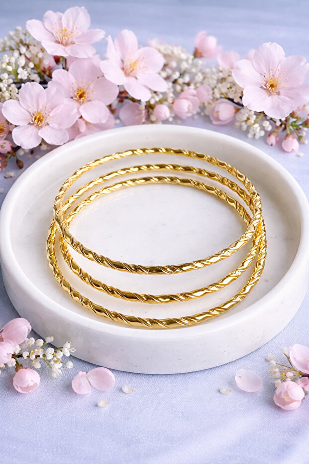 ÇELİK 3'LÜ BURMA AJDA BİLEZİK - 1