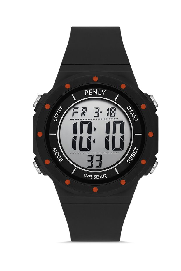 Digital Wristwatch Black 8111-1 Series + Waterproof Luminous Stopwatch Alarm