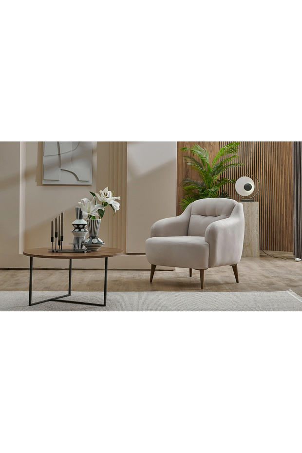 Margo Berjer Kadife Krem - 5