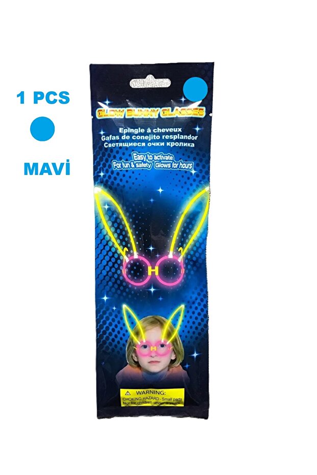 Glow Shining Party Bunny Glasses Glowing Phosphor Rabbit Glasses for Kids Adults