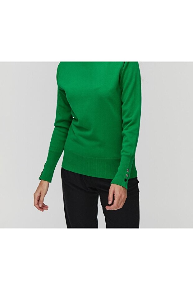 Sıfır Yaka Triko Bluz - 2