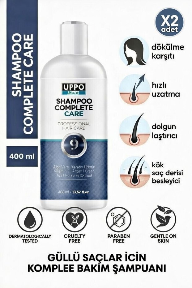 Collagen&Keratin and Biotin 2Pcs Hair Loss Prevention Hair Growth Fuller Repair Nourishing Shampoo