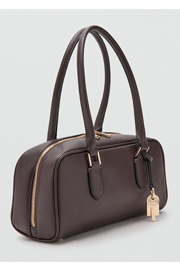 Deri görünümlü bowling çanta - 1