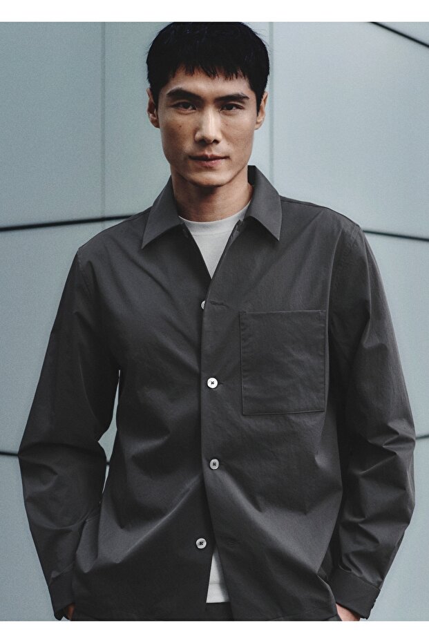 Non-iron cepli gömlek ceket - 8