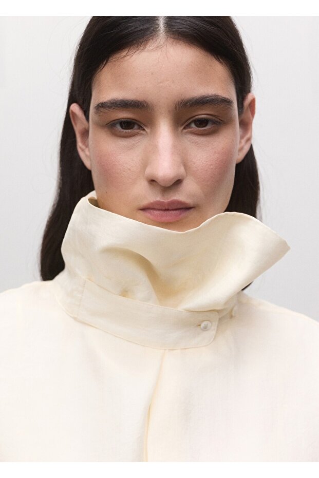 Lyocell huni yaka gömlek - 7