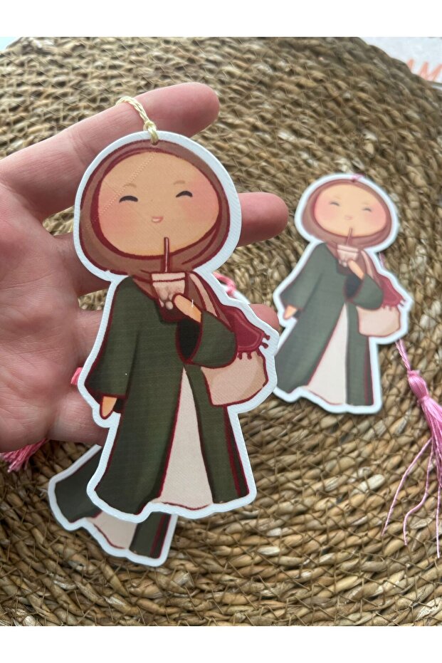 Special Design Figured and Tasseled Islamic Girl Bookmark