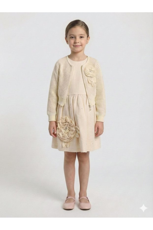 Girls' Dress + Bolero Ages 6-9 52124