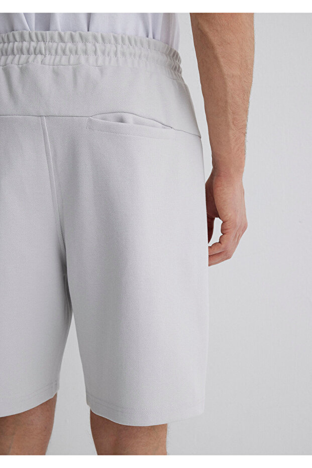 Açık Gri Şort 0410254-80192 - 7