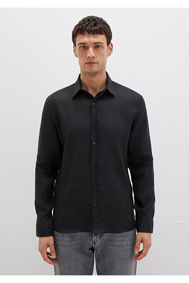 UZUN KOL GÖMLEK Siyah - 4