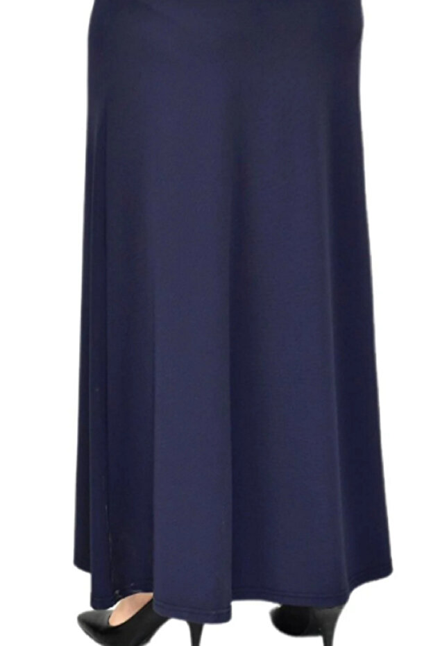 Star Crystal Combed Cotton Two-Piece Flawlessly Smooth Unlined Flexible Drapey Elastic Waist Plus Size Skirt