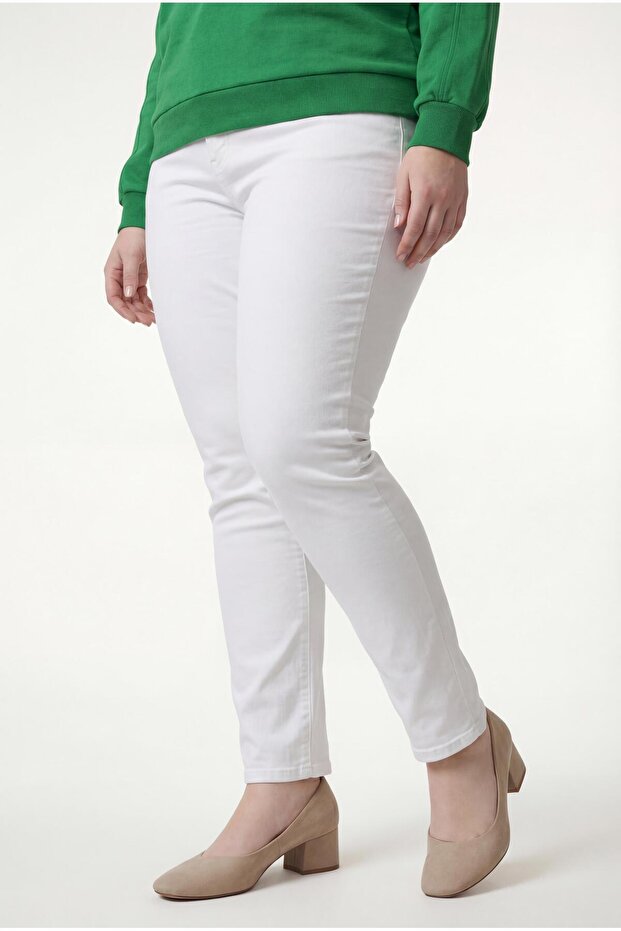 Hanorac de damă Plus Size Basic Charmed verde - 5
