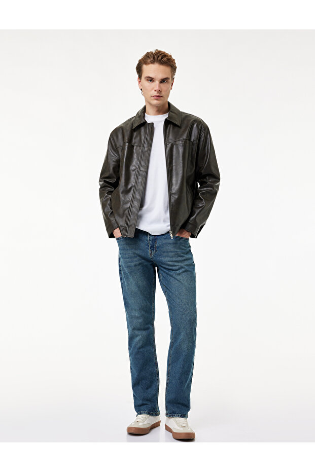 Regular Leg Cotton Straight Fit Jeans - Mark Jean