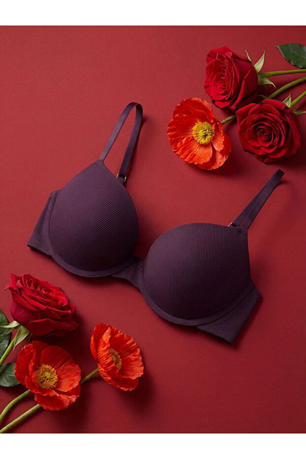 Underwire Unpadded Plain T-Shirt Bra