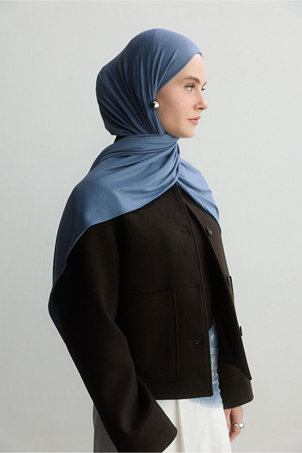 İNDİGO BAMBU PENYE ŞAL - 3