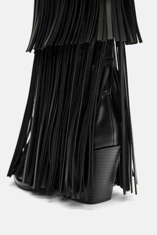 Püsküllü kovboy botu - 5