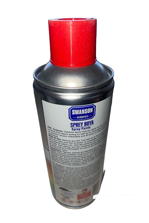 Sprey Boya Akrilik Kırmızı 400 ML - 4