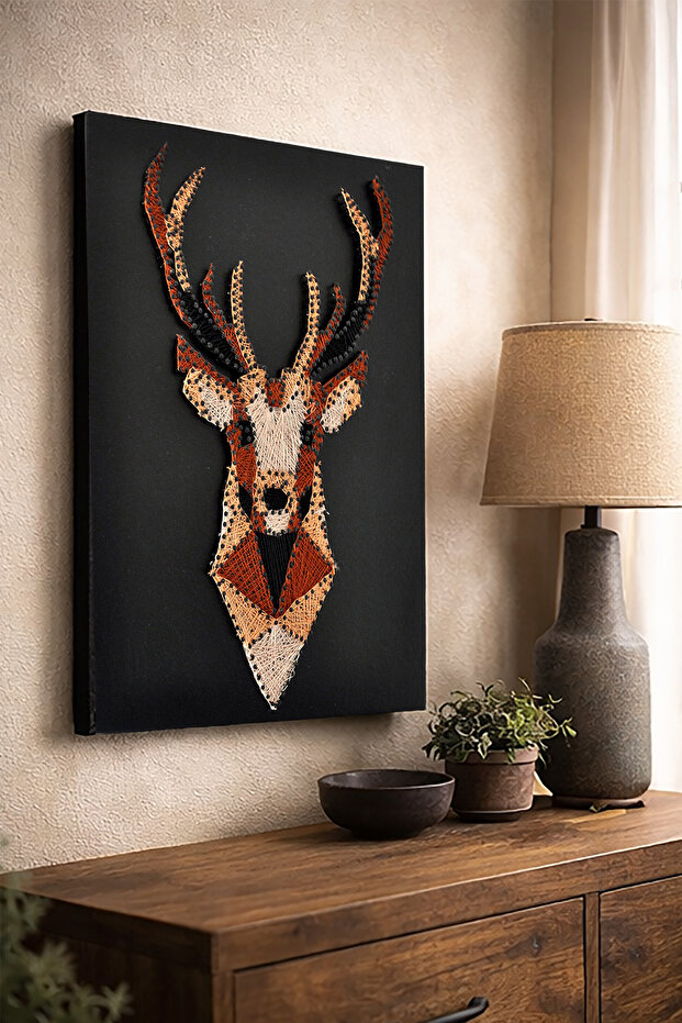 String Art Tablo Geyik - 3