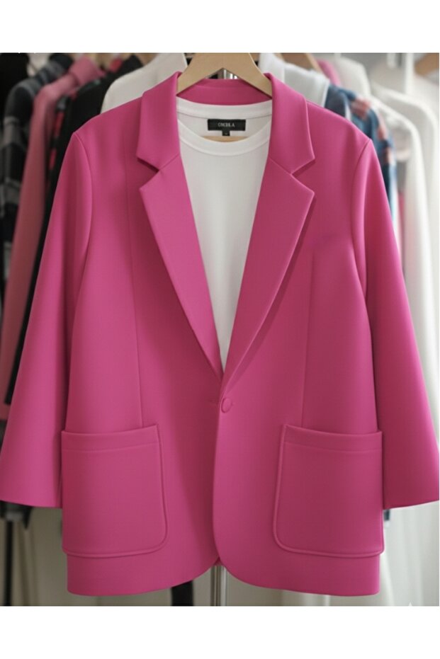 Oversize blazer ceket - 1