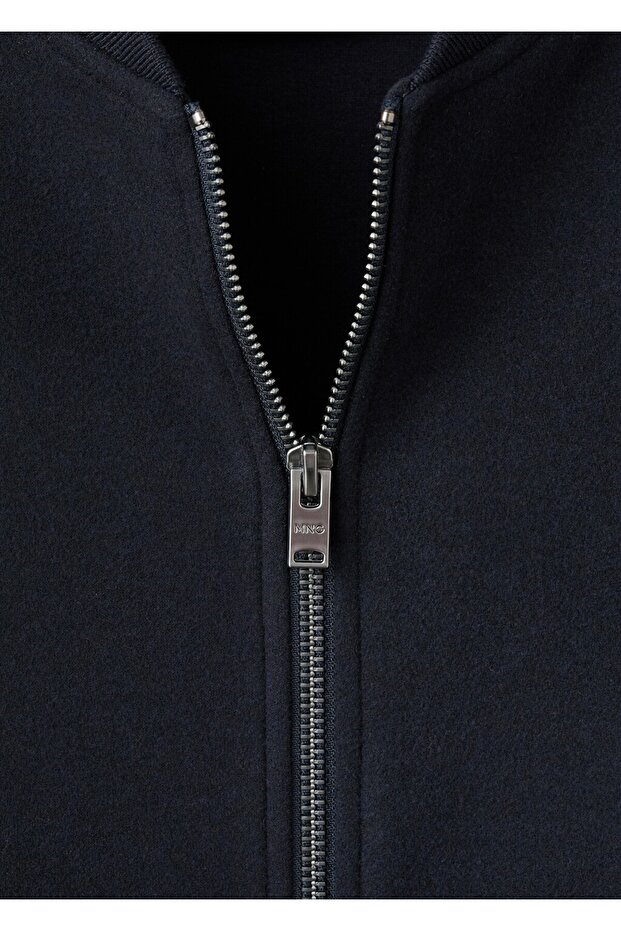 Fermuarlı bomber sweatshirt - 8