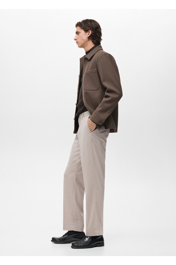 Regular kesim pensli pantolon - 7