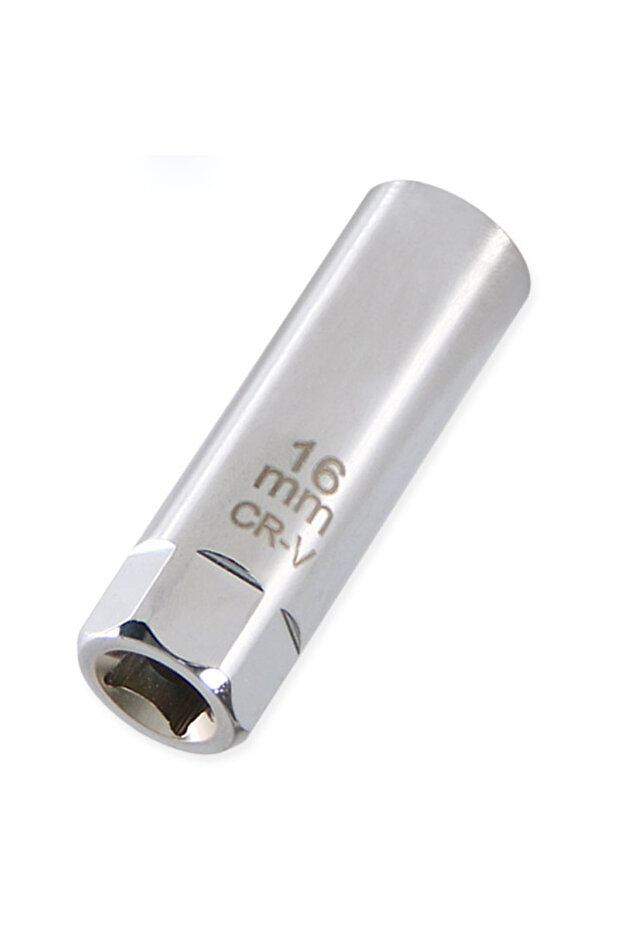 16mm Universal Spark Plug Socket Spark Plug Wrench 3/8 Magnetic 12 Angle Thin Wall for 14mm 16mm Spa