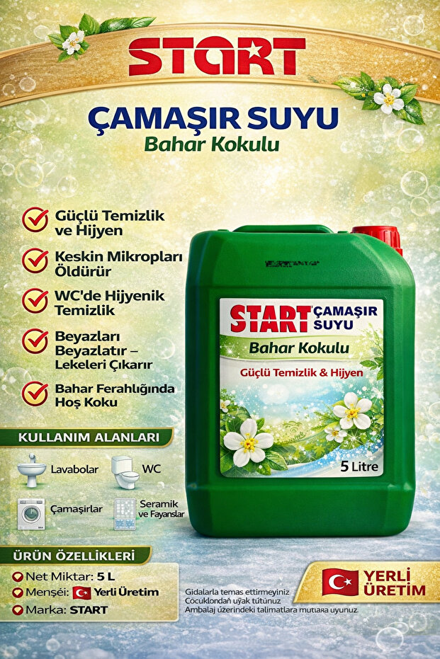ÇAMAŞIR SUYU 5 LİTRE 1 ADET - 1