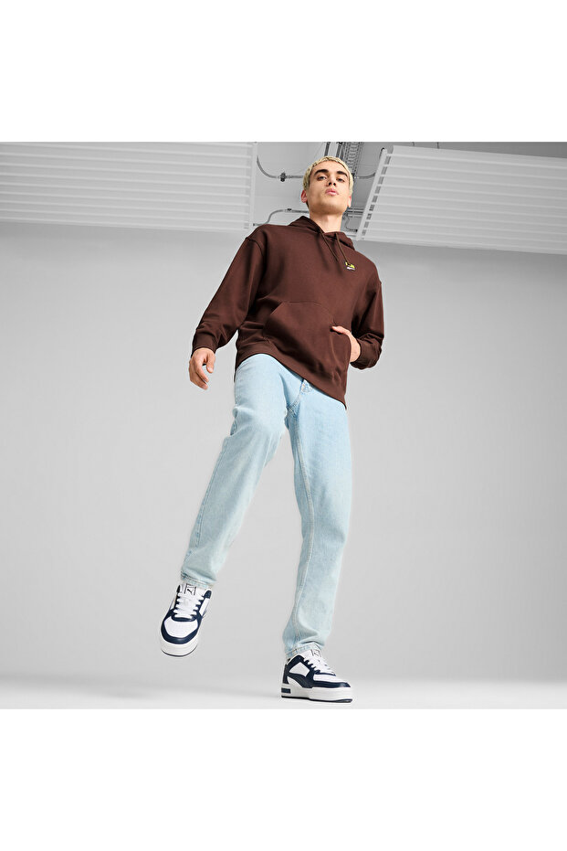 Downtown Graphic Hoodie Unisex Kahverengi Hoodie - 3