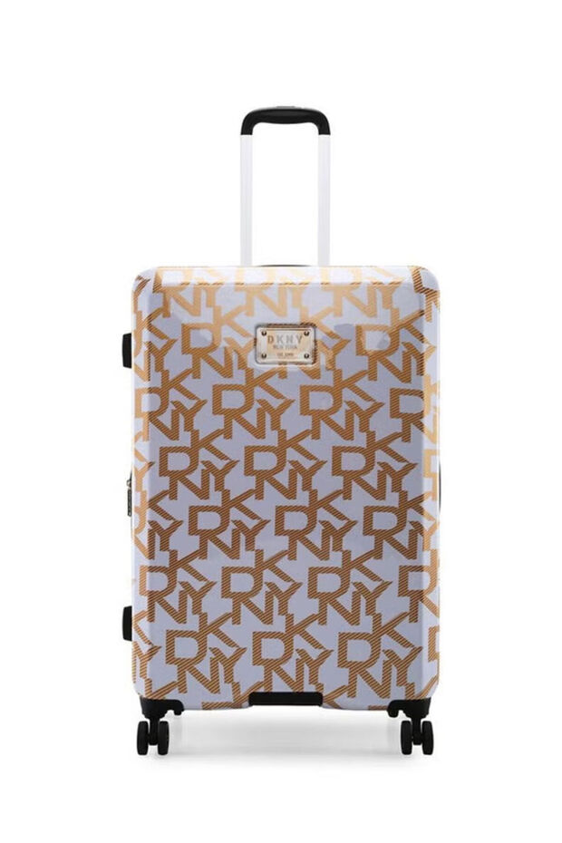 Deco Sinature Hardside Luggage | Ultra Lightweight ABS Spinner Wheels | Color White/Gold