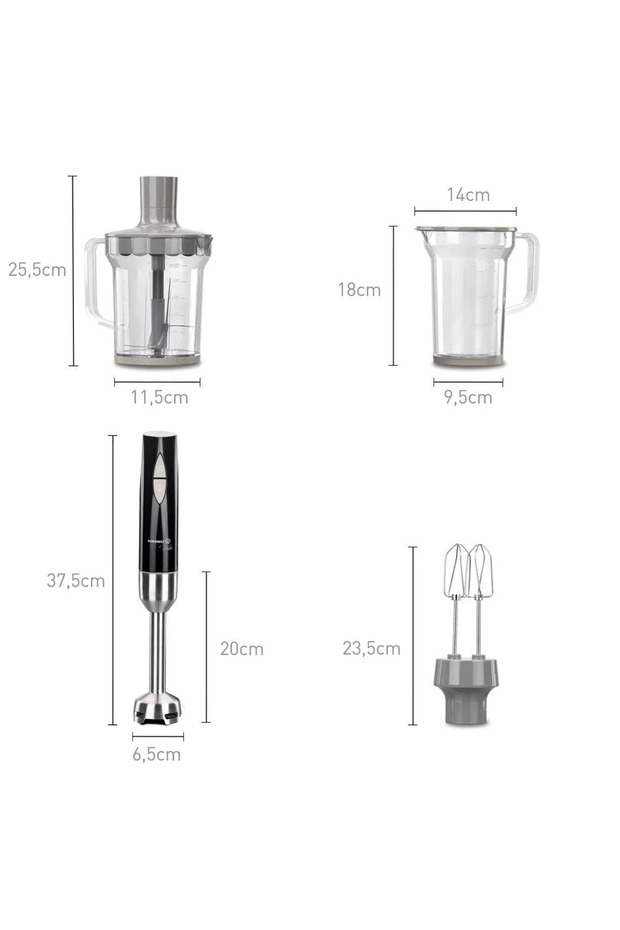 Vertex Mega Siyah Blender Set - 2