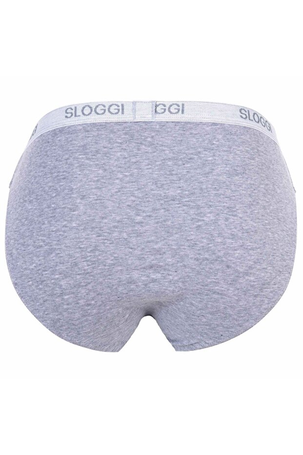 Herren Slips, 2er Pack - Basic Mini, Unterwäsche, Unterhose, Baumwolle, Logo, einfarbig - 3