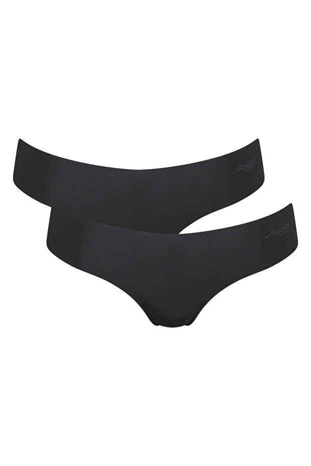 Damen String, 2er Pack - Zero Microfibre 2.0 Hipstring, Mikrofaser, einfarbig - 1