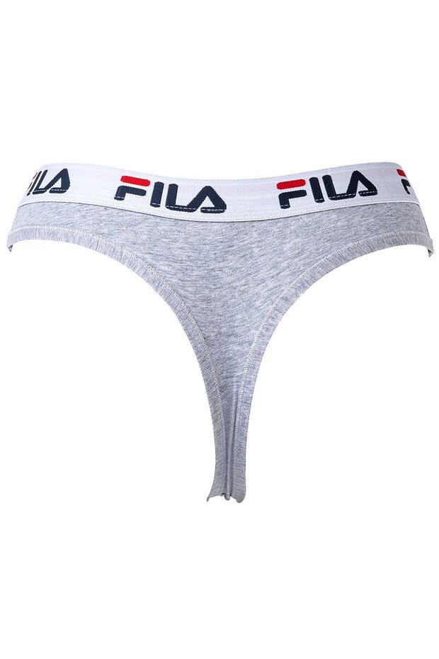 Damen String, 4er Pack - Logo-Bund, Cotton Stretch, einfarbig - 5