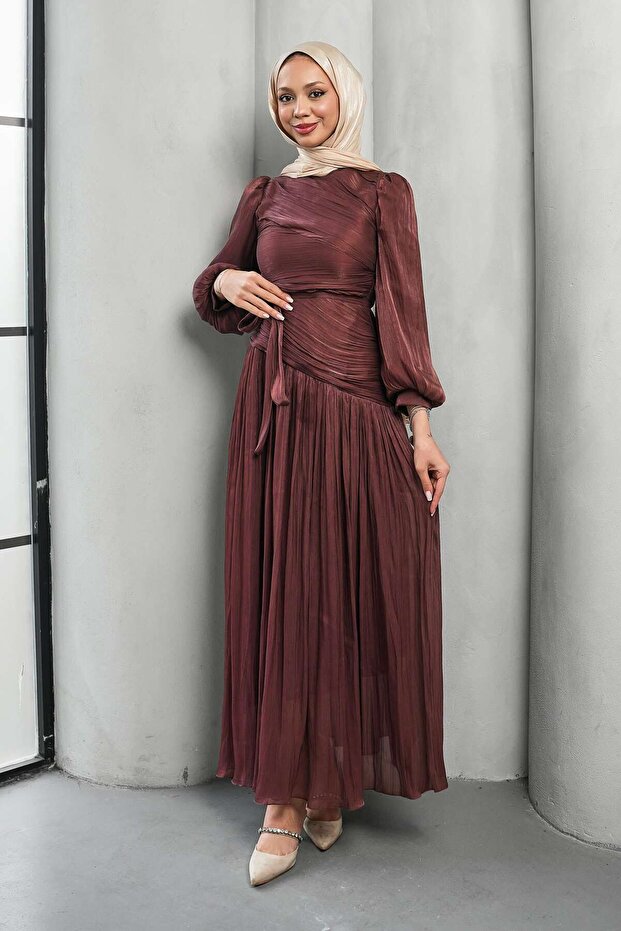 Mürdüm Drapeli Piliseli Abiye - 1