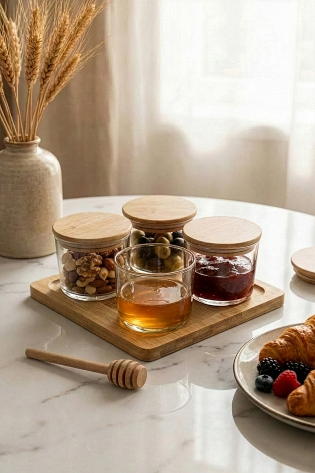 Brunch - 9 Piece Bamboo Vacuum Lid Breakfast Set
