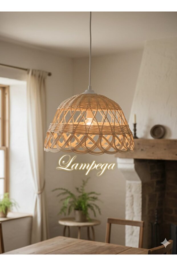 rattan bambu avize - 1