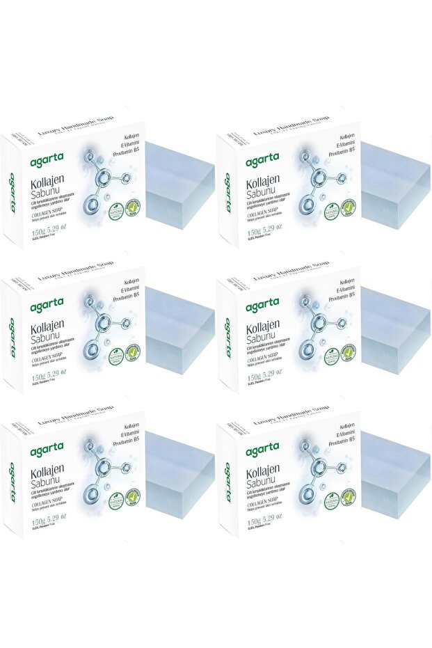Handmade Natural Soap 150Gr Collagen (Set of 6)