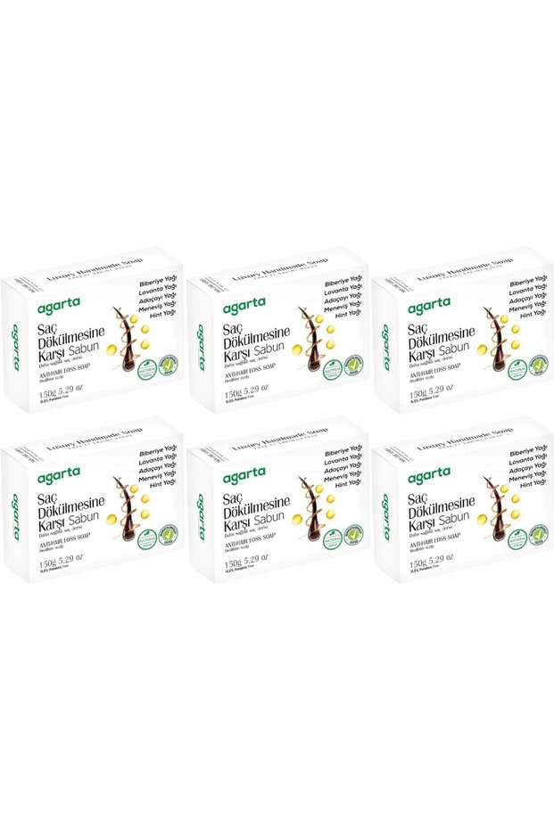 Handmade Natural Soap 150Gr Anti-Hair Loss (Set of 6)