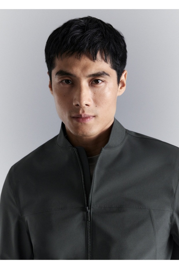 Water repellent bomber ceket - 6