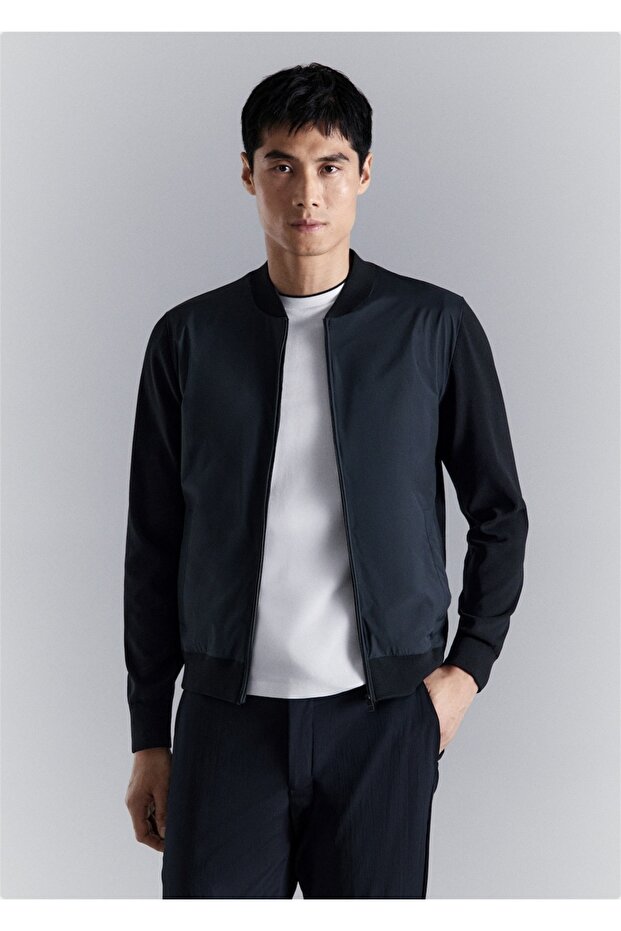 Triko bomber ceket - 1