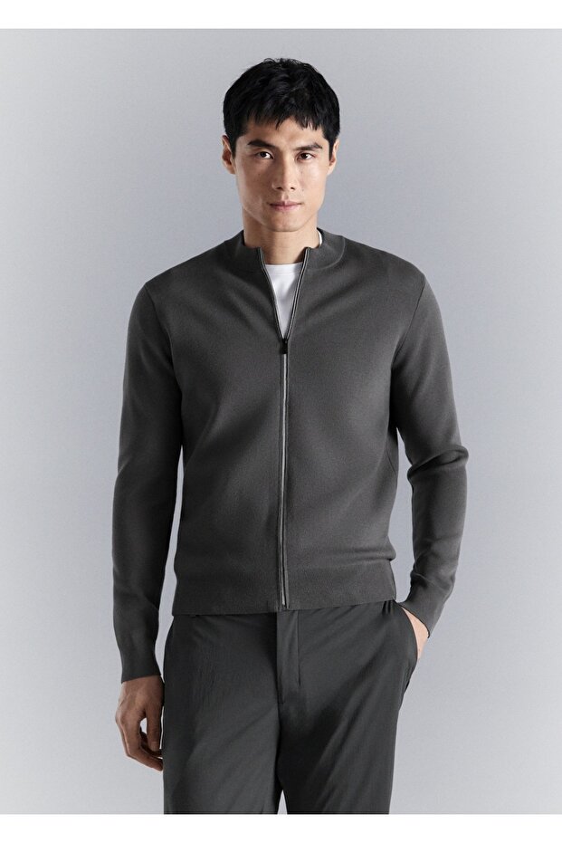 Comfort stretch triko hırka - 1