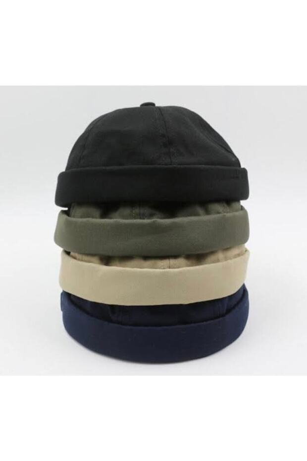 Unisex Basic Sipersiz Docker Şapka - 5