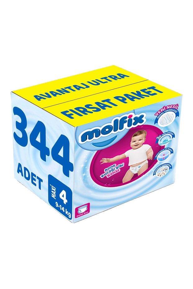 Panty Diaper Size:4 (9-14Kg) Maxi 344 Pieces Advantage Ultra Fırsat Pk