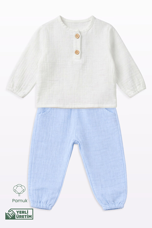 Muslin Basic Double Set 6-9-12-18 Months - 1