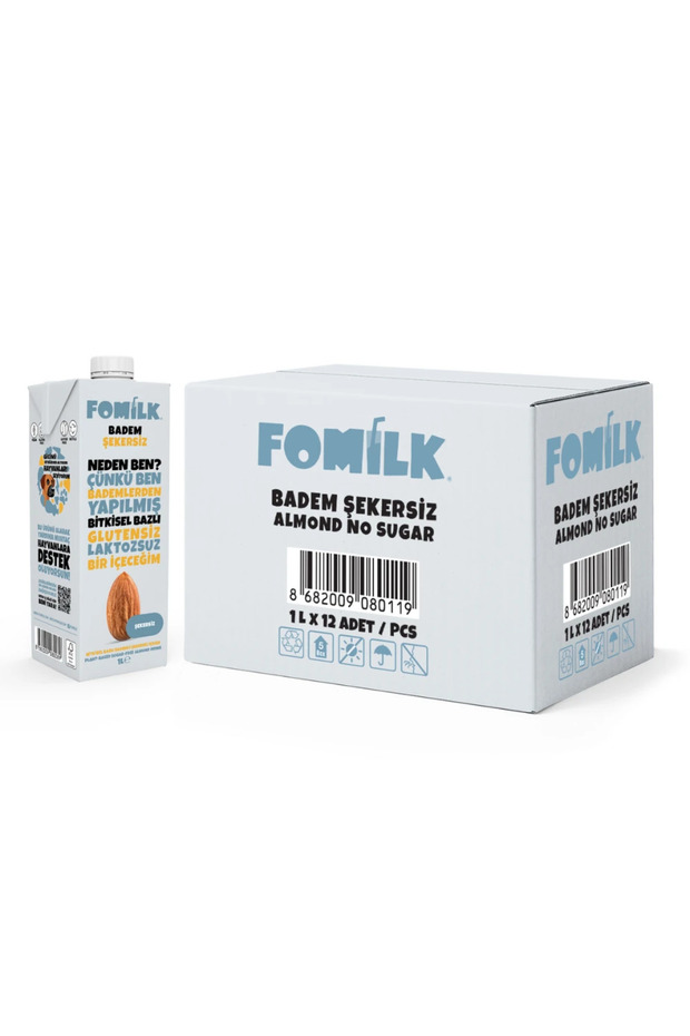 Bitkisel Bazlı Şekersiz Badem Içeceği 1l X 12 - 4