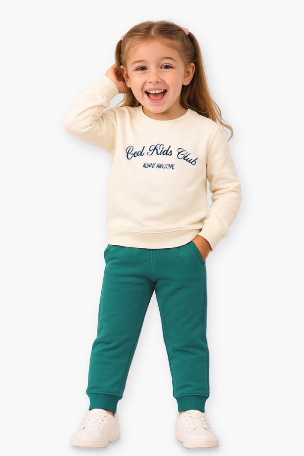 Kids Winter Co-ord Set | Organic Cotton Top & Bottom Clothing Set | Outfit for Cold Weather