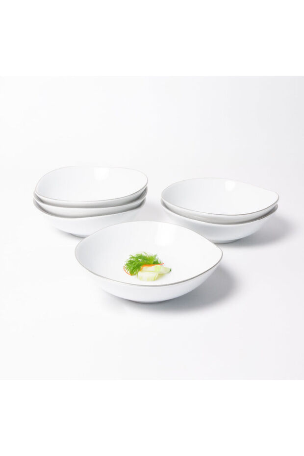 Roden 6 Piece 15 cm Soup Bowl Silver Gilding