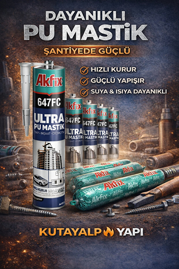 Akfıx Pu Mastık Celık Beyaz Tır