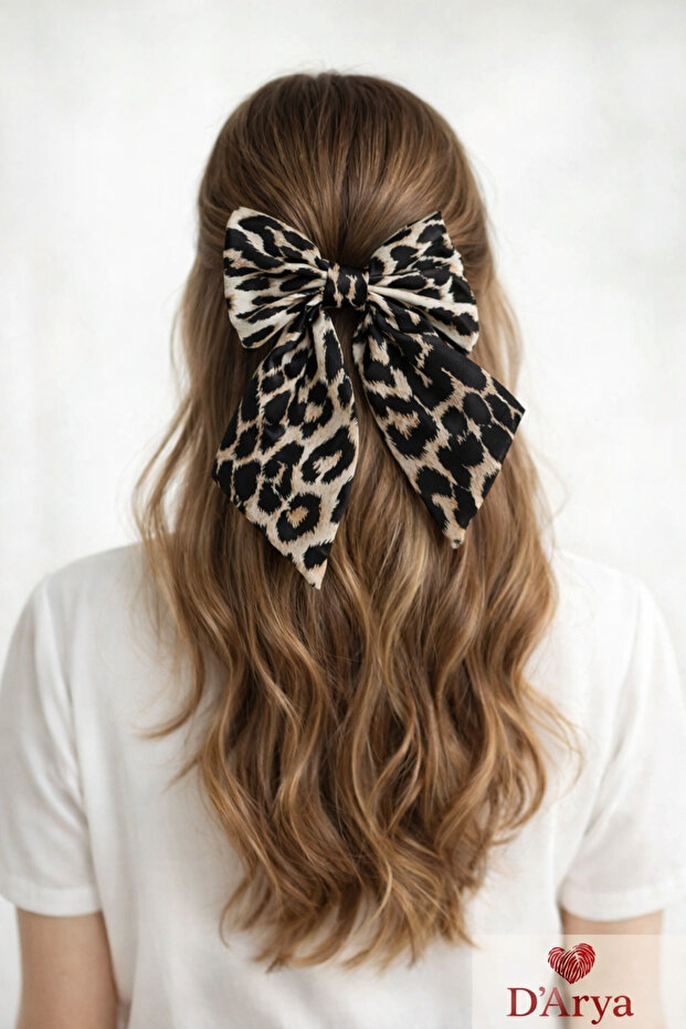 Dd126 Leopard Patterned Bow Buckle - 1