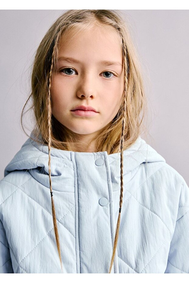 Kapüşonlu kapitone anorak - 6