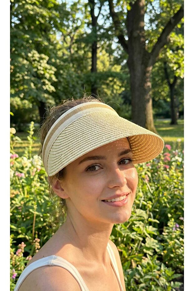 قبعة VIZOR من القش للحماية من الشمس - 1